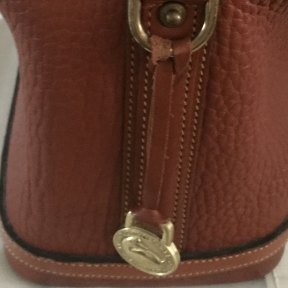 Dooney & Bourke Chestnut Leather Satchel - Picture 2 of 5